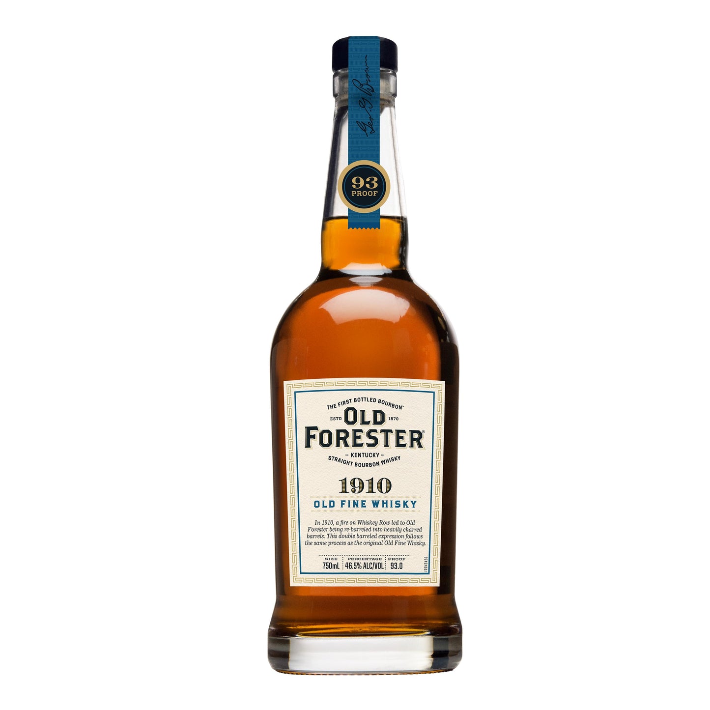 Old Forester 1910 old fine whiskey kentucky straight bourbon whisky